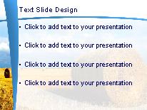 Hay Field PowerPoint Template text slide design