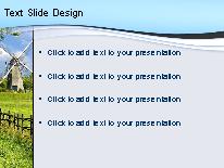 Old Windmill PowerPoint Template text slide design
