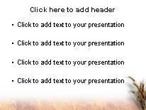Wheat PowerPoint Template text slide design