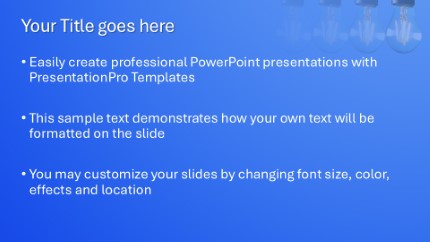 Newtons Lights Widescreen PowerPoint Template text slide design