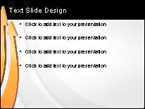 Arrow Race Orange PowerPoint Template text slide design