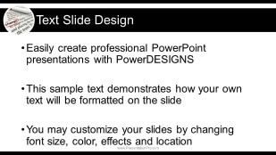 Changes Widescreen PowerPoint Template text slide design