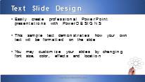 Concept ObJective Blue Widescreen PowerPoint Template text slide design