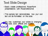 Crowd Communication PowerPoint Template text slide design