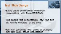 Cutout Pyramid Blue Widescreen PowerPoint Template text slide design