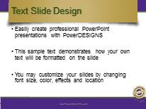 Excellent Support Purple PowerPoint Template text slide design