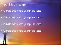 Exulting The Sunset PowerPoint Template text slide design
