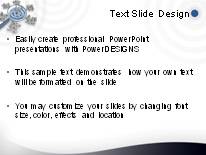 Finding Niche Blue PowerPoint Template text slide design