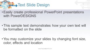 Forward Movement Widescreen PowerPoint Template text slide design