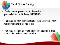 Growth Cycle Red PowerPoint Template text slide design