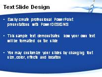 Message Bottle PowerPoint Template text slide design