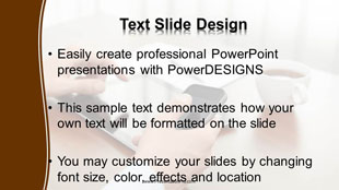 Modern Business Widescreen PowerPoint Template text slide design
