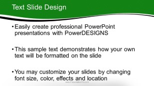 Planning Success Widescreen PowerPoint Template text slide design