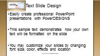 Success Direction Brown Widescreen PowerPoint Template text slide design