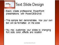Success Direction Red PowerPoint Template text slide design