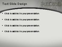 Success Sand PowerPoint Template text slide design