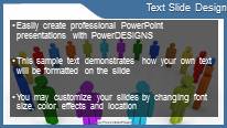 Team Circle B Widescreen PowerPoint Template text slide design