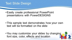 Teamwork Solution Widescreen PowerPoint Template text slide design