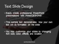 Temwork In Hand PowerPoint Template text slide design