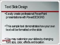 The Question Widescreen PowerPoint Template text slide design