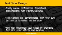 What Cluster Widescreen PowerPoint Template text slide design