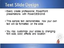 Concept ObJective Blue PowerPoint Template text slide design