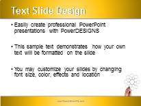 Concept ObJective Yellow Widescreen PowerPoint Template text slide design