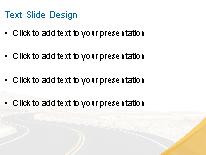 Curving Road PowerPoint Template text slide design