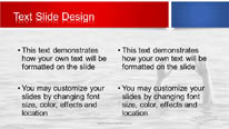 Drowning Help Widescreen PowerPoint Template text slide design