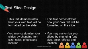 Each Unique Widescreen PowerPoint Template text slide design