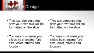 Final Piece Widescreen PowerPoint Template text slide design