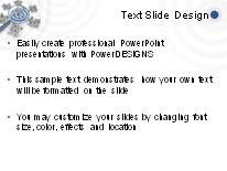 Finding Niche Blue PowerPoint Template text slide design