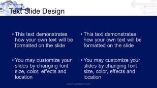 Forward Movement Blue Widescreen PowerPoint Template text slide design