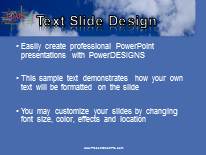 Goals Tag Cloud Blue Widescreen PowerPoint Template text slide design