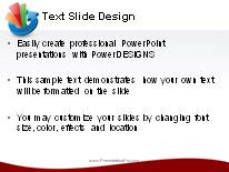 Growth Cycle Red PowerPoint Template text slide design