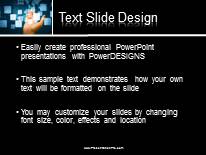 Hand Data Digital Widescreen PowerPoint Template text slide design