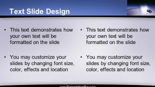 Missing Piece Widescreen PowerPoint Template text slide design
