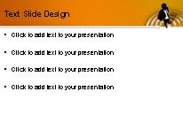 On Bullseye Orange PowerPoint Template text slide design