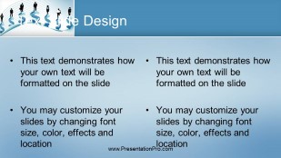 Sales Force Widescreen PowerPoint Template text slide design