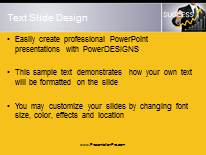 Success And Charts PowerPoint Template text slide design