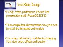 Success Direction Blue Widescreen PowerPoint Template text slide design