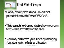 Success Direction Green Widescreen PowerPoint Template text slide design