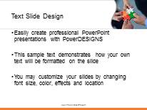 Team Solution PowerPoint Template text slide design
