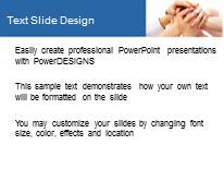 Team Unity Blue PowerPoint Template text slide design