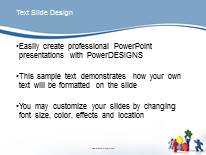 Teamwork Solution PowerPoint Template text slide design