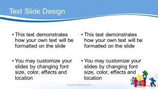 Teamwork Solution Widescreen PowerPoint Template text slide design
