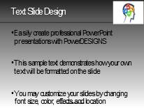 Thought Process Widescreen B PowerPoint Template text slide design