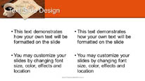 Thoughts Over Coffee Orange Widescreen PowerPoint Template text slide design