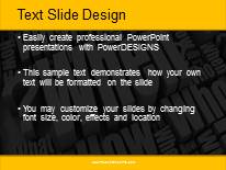When Cluster PowerPoint Template text slide design