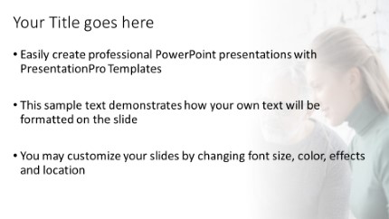 Pointing At Sceen Widescreen PowerPoint Template text slide design